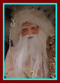 Photo of Santa Claus closeup of face. Photograph of Santa by N.L. Hopkins